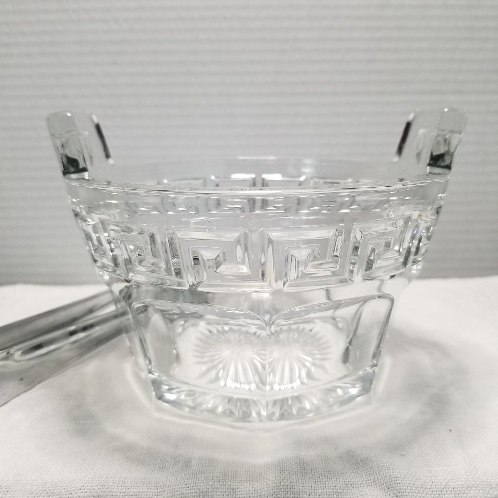 Vintage Heisey Glass Greek Key Ice Tub
